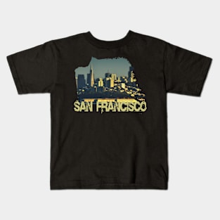 San Francisco Sunset Kids T-Shirt